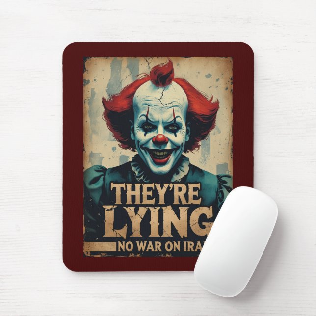 Fake News Sem Guerra Irã Paz Mousepad (Com mouse)
