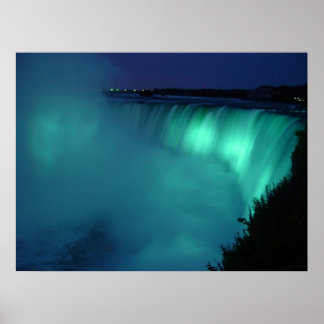Fala ferradura no Niagara Fala o Poster do Aqua