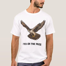 Falcon in Flight Realistic T-Shirt Design (white)