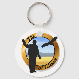 Falconer Medallion Round Chaveiro