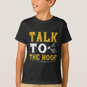 Fale Com A Camisa De Cavalo De Casco Para Andar De
