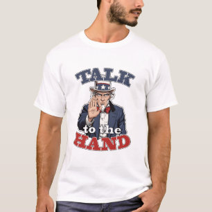 Fale com a Mão   Camiseta Divertida Paródia do Tio