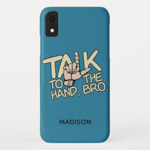 Fale com as capas de telefone de nome personalizad