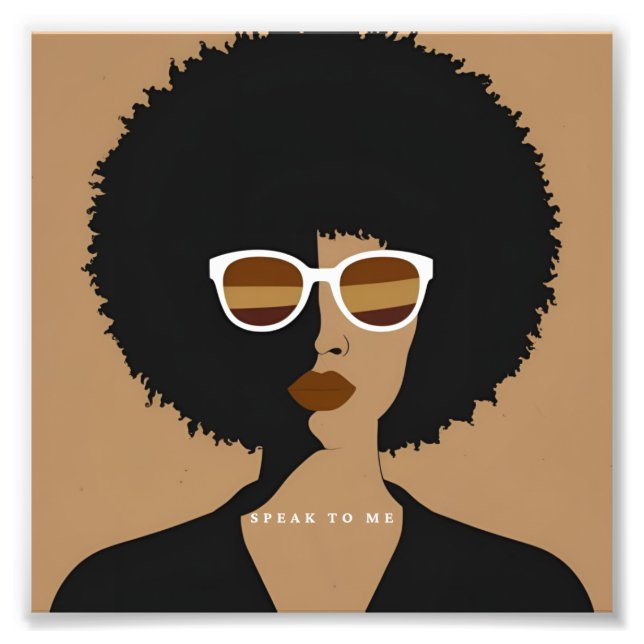 "Fale comigo" Foto Alargamento (Frente)