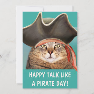 Fale Como Um Pirata Gato Divertido