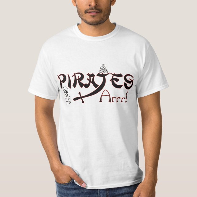 Fale Como Uma T-shirts Do Dia Pirata (Frente)