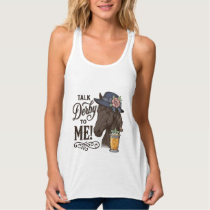Fale Derby comigo Camisa de gravura vintage de cav