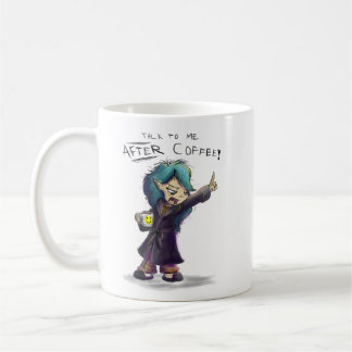 "Fale-me APÓS caneca louca de Munchkin do café"
