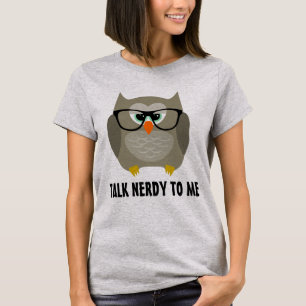 Fale nerd comigo t-shirts de coruja