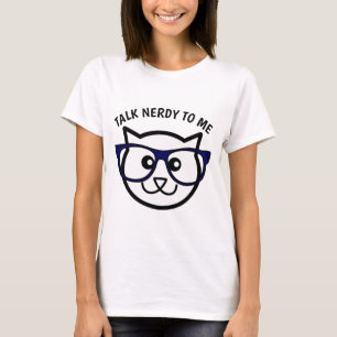 FALE NERDY COMIGO T-shirts Engraçadas