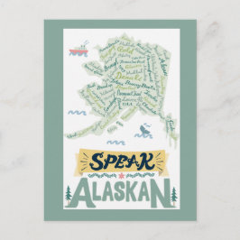 Fale no Alaska! Cartão Postal
