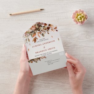 Fall Autumn Deixa Casamento Russo de Boho