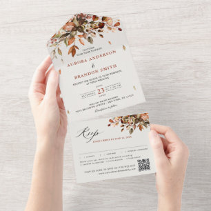 Fall Autumn Deixa Casamento Russo de Boho