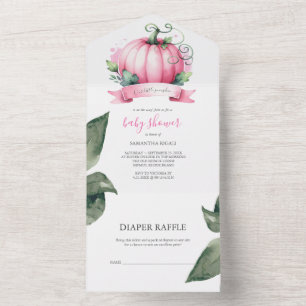 Fall Baby Shower Invances Girl