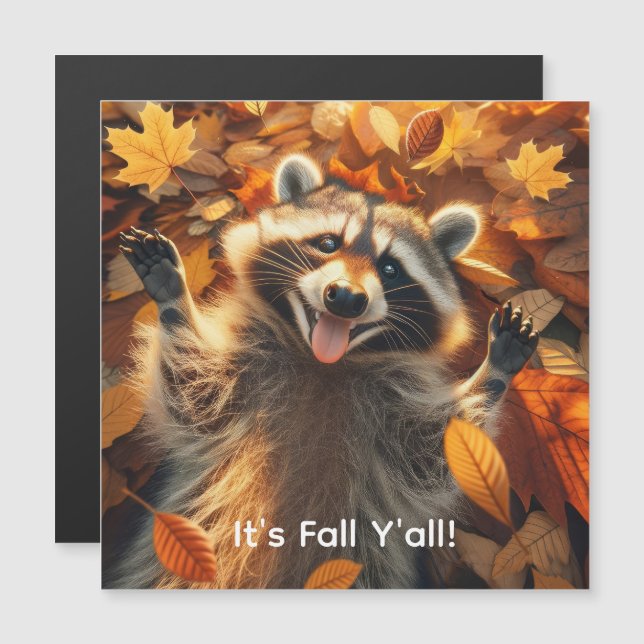 Fall Bobo Raccoon personalizável (Frente/Verso)