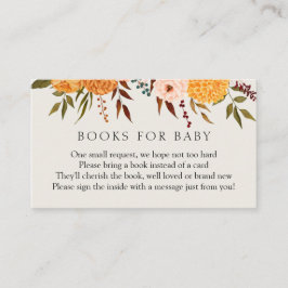Fall Florals Mãe Books para Cartão de Inserção do 