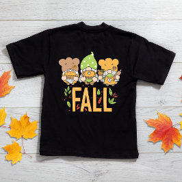 Fall Gnome Cute Autumn Toddler T-Shirts
