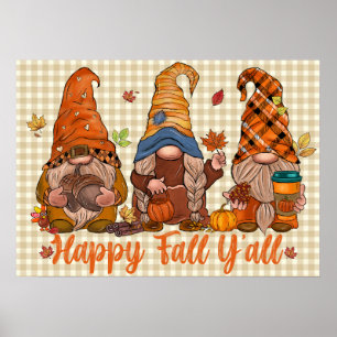 Fall Gnomos Poster