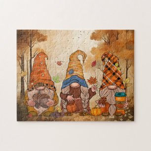 Fall Gnomos Quebra-cabeça