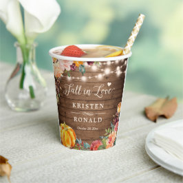 Fall in Love Autumn Floral String Lights Casamento