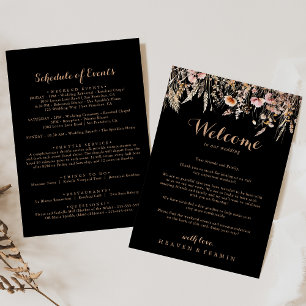 Fall Meadow Wild Floral Wedding - Letra Bem-vinda