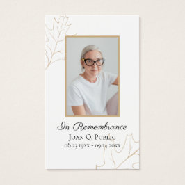 Fall Oak Sai do Serviço Funeral Oração Memorial