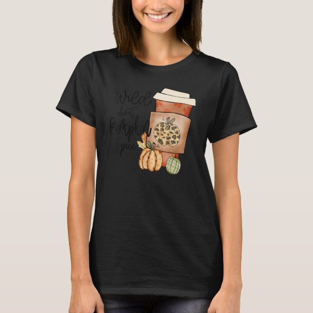 Fall Quote Top Wild About Pumpkin Spice Trendy Aut (Frente)