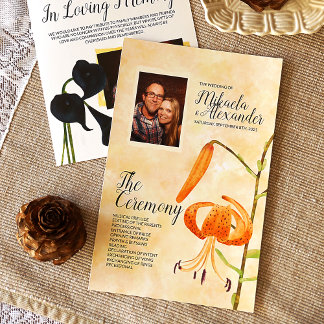 Fall Tiger Lily Ceremony Program