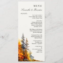 Fall Woodland, Menu Janto de Casamentos Florestais