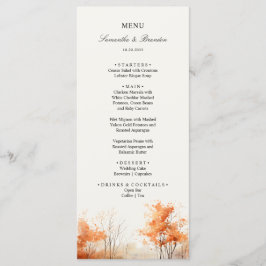 Fall Woodland, Menu Janto de Casamentos Florestais