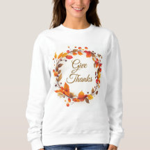 Fall Wreath Autumn Dê camiseta para Obrigados