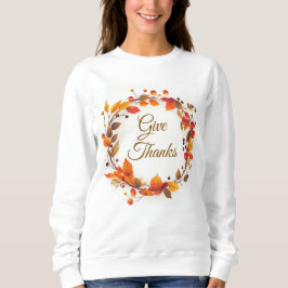 Fall Wreath Autumn Dê camiseta para Obrigados