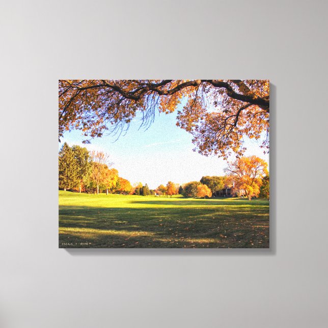Falling for Iowa Canvas Print (Frente)