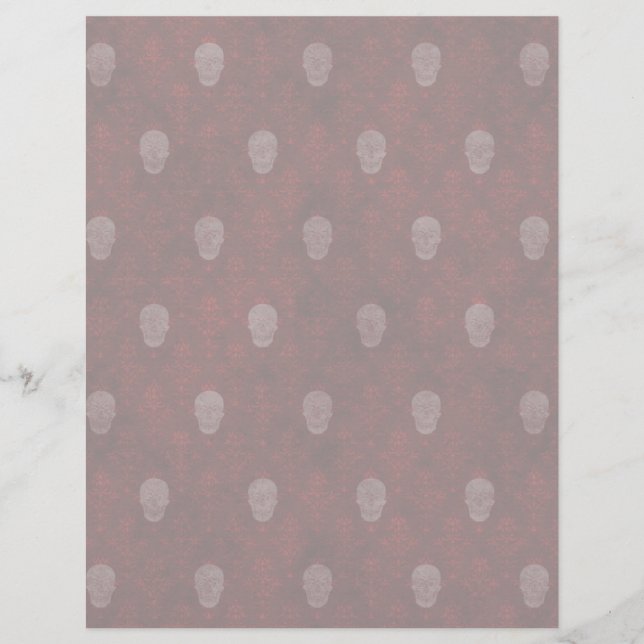 Falln Victorian Skulls Red (Frente)