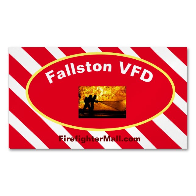 Fallston VFD Chama Cartões de visitas magnéticos (Frente)