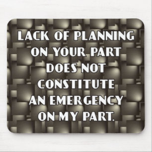 Falta de planear Mousepad