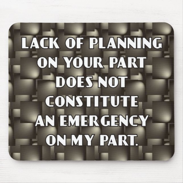 Falta de planear Mousepad (Frente)