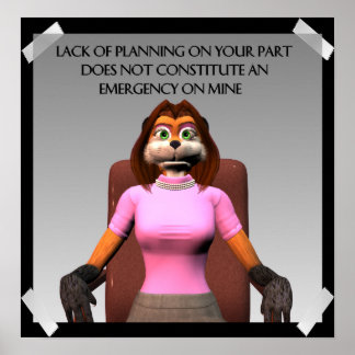 Falta de Poster de Planejamento