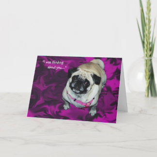 "Faltando o" cartão do Pug