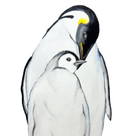 Família bonita de pinguins imperadores T-Shirt