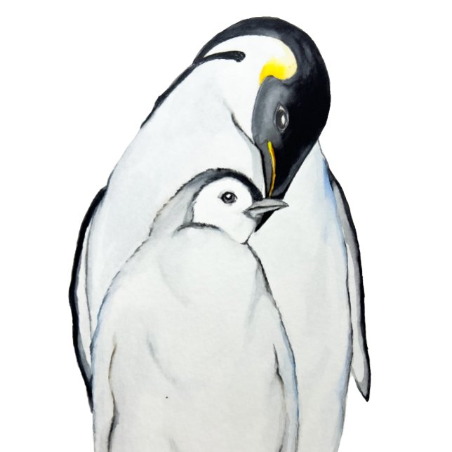 Família bonita de pinguins imperadores T-Shirt (Criador carregado)