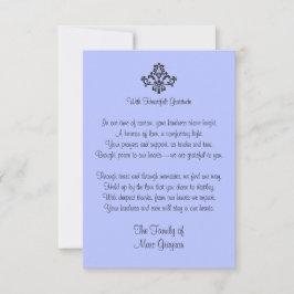 Família de Agradecimento Elegante Roxo de Obrigado