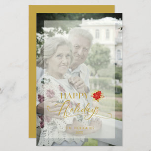 Família de Fotos de Feriados Felizes Poinsettias d