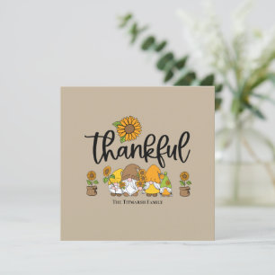 Família de gnomos de girassol.