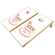 Família de pão verde moderno Natal