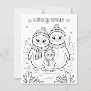 Família de pinguins