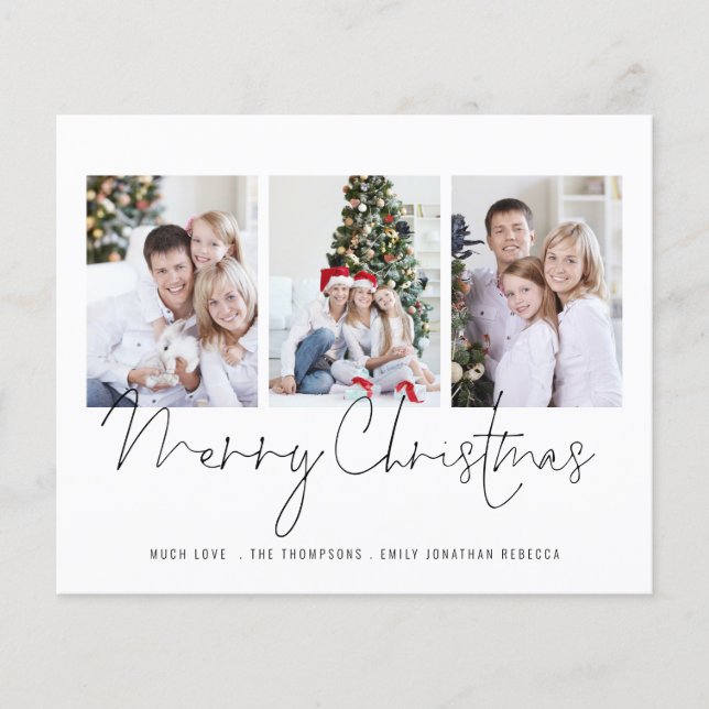 Família de Script BUDGET 3 Fotos Feliz Natal (Frente)