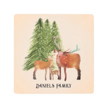 Família de veados personalizados