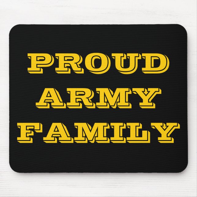 Família do Exército Orgulhoso de Mousepad (Frente)