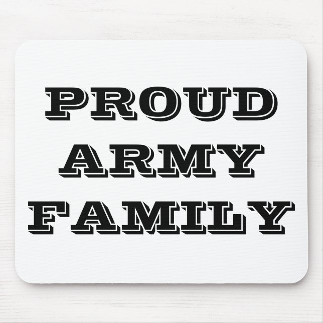 Família do Exército Orgulhoso de Mousepad (Frente)